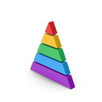 Symbol Pyramid Graph Colored 2 PNG & PSD Images