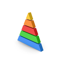Symbol Pyramid Graph Colored PNG & PSD Images