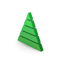 Symbol Pyramid Graph Green PNG & PSD Images