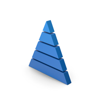 Symbol Pyramid Graph Blue PNG & PSD Images