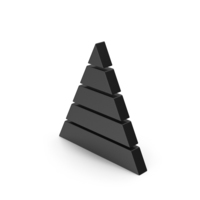 Symbol Pyramid Graph Black PNG & PSD Images