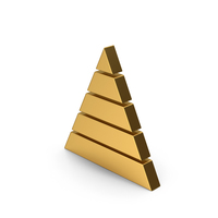 Symbol Pyramid Graph Gold PNG & PSD Images