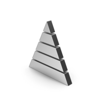 Symbol Pyramid Graph Silver PNG & PSD Images