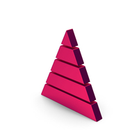 Symbol Pyramid Graph Metallic PNG & PSD Images