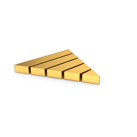 Gold Symbol Pyramid Graph PNG & PSD Images