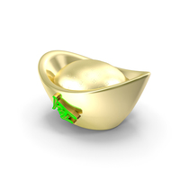 Chinese Gold Ingot PNG & PSD Images
