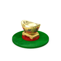 Chinese Gold Ingot PNG & PSD Images