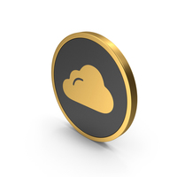 Gold Icon Cloud PNG & PSD Images