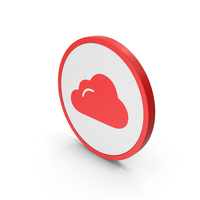Icon Cloud Red PNG & PSD Images