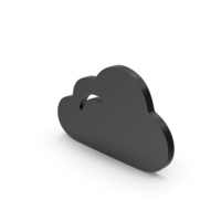 Symbol Cloud Black PNG & PSD Images