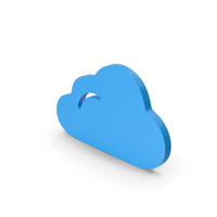 Symbol Cloud Blue PNG & PSD Images