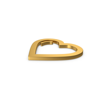 Gold Symbol Heart PNG & PSD Images