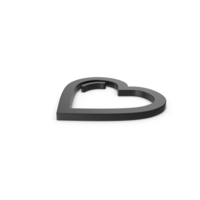 Black Symbol Heart PNG & PSD Images