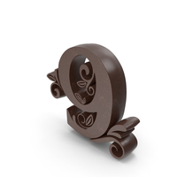 Chocolate Candle Number 9 PNG & PSD Images