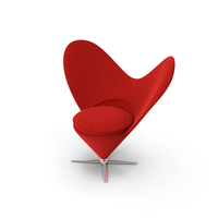 Verner Panton Heart Cone Chair PNG & PSD Images