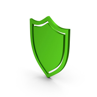 Shield Green Metallic PNG & PSD Images