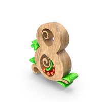 Wooden Number 8 PNG & PSD Images