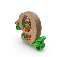 Wooden Number 9 PNG & PSD Images