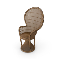 Wicker Peacock Chair PNG & PSD Images