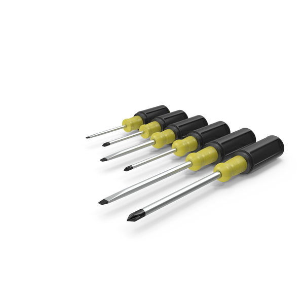 6 Piece Screwdriver Set PNG & PSD Images