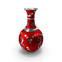 Vase Pot Red Painted Design PNG & PSD Images