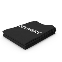 Female Crew Neck Folded Stacked Black Delivery PNG & PSD Images
