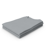 Female Crew Neck Folded Stacked Gray PNG & PSD Images