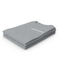Female Crew Neck Folded Stacked Gray Housekeeping PNG & PSD Images