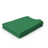 Female Crew Neck Folded Stacked Green PNG & PSD Images