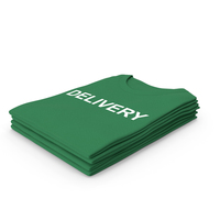 Female Crew Neck Folded Stacked Green Delivery PNG & PSD Images