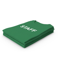 Female Crew Neck Folded Stacked Green Staff PNG & PSD Images