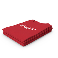 Female Crew Neck Folded Stacked Red Staff PNG & PSD Images