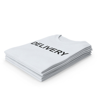 Female Crew Neck Folded Stacked White Delivery PNG & PSD Images
