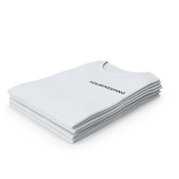 Female Crew Neck Folded Stacked White Housekeeping PNG & PSD Images