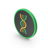 Icon DNA Green Yellow PNG & PSD Images