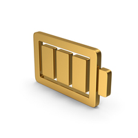 Symbol Battery Gold PNG & PSD Images