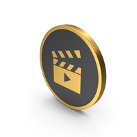 Gold Icon Movie PNG & PSD Images