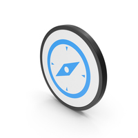 Icon Compass Blue PNG & PSD Images