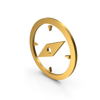 Symbol Compass Gold PNG & PSD Images