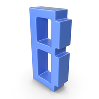 B Letter Blue PNG & PSD Images