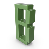 B Letter Green PNG & PSD Images