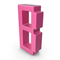 B Letter Pink PNG & PSD Images