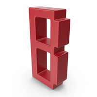 B Letter Red PNG & PSD Images