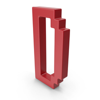 D Letter Red PNG & PSD Images