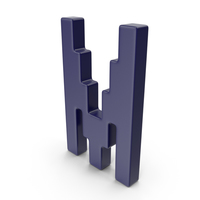 M Letter Dark Blue PNG & PSD Images