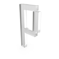 P Letter Matte Glass PNG & PSD Images
