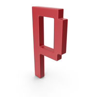 P Letter Red PNG & PSD Images