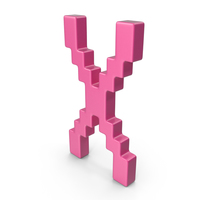 X Letter Pink PNG & PSD Images