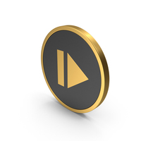 Gold Icon Resume Button PNG & PSD Images