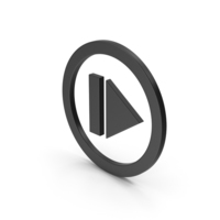 Symbol Resume Button Black PNG & PSD Images